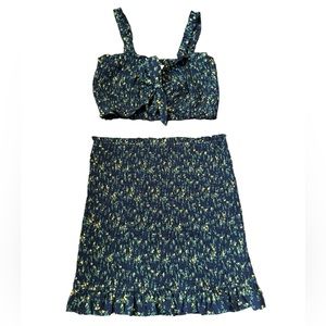 SUMMERLAND***2-Piece Floral Outfit***Medium Top + Large Skirt*** $385